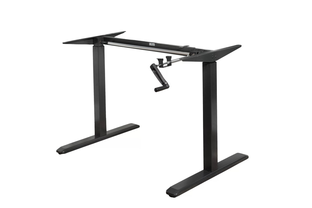 Black Height Adjustable Crank Desk Frame H54132