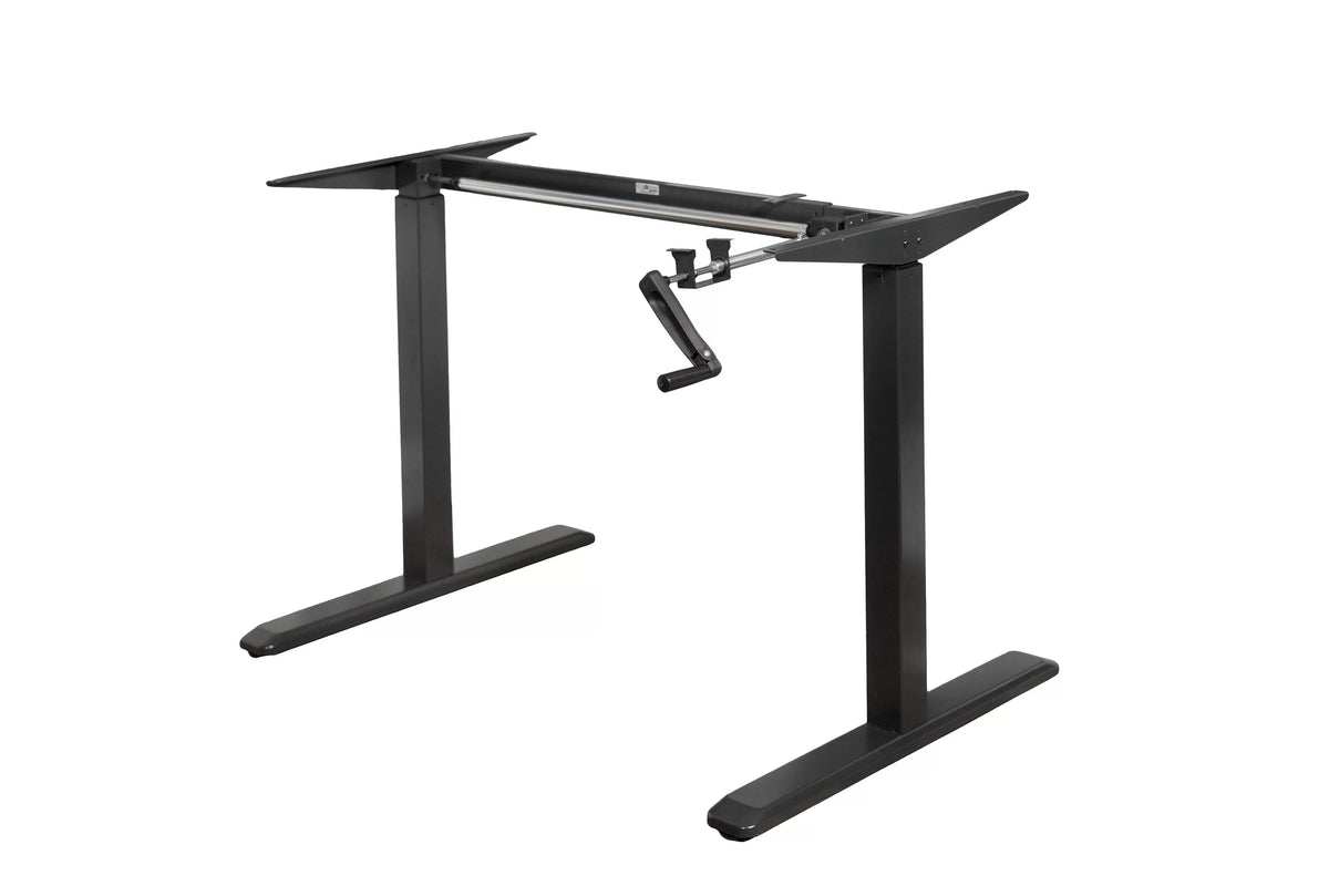 Black Height Adjustable Crank Desk Frame H54132
