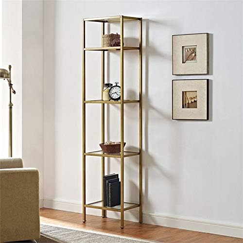 Gold Narrow Open Display Case S2418