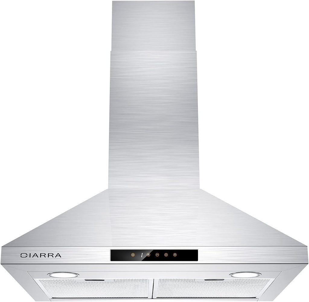30 inch 450 CFM Convertible Wall Mount Stainless Steel Range Hood V82215