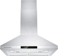 30 inch 450 CFM Convertible Wall Mount Stainless Steel Range Hood V82215