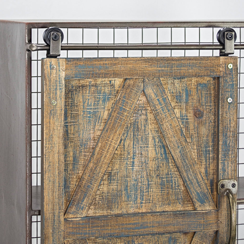 Brown Farmhouse Wall Shelf S452171