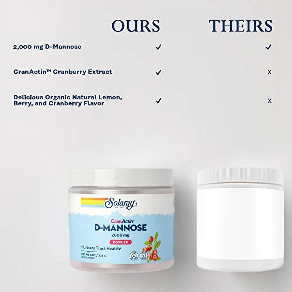 D-Mannose with Cranberry Extract Powder 8 oz O95858