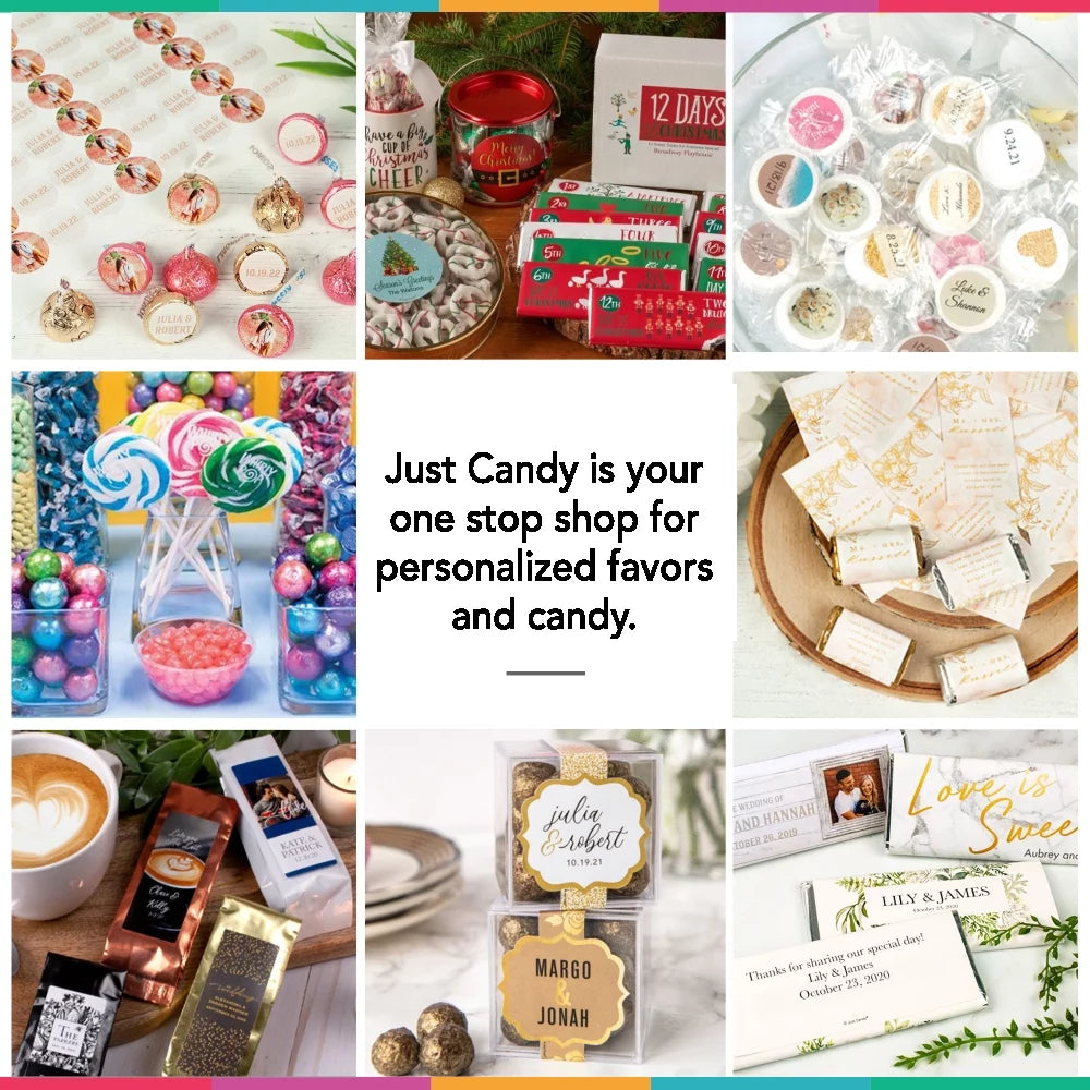 116 Pcs Wedding Candy Favors Chocolate & Kisses 1.50 lbs T952