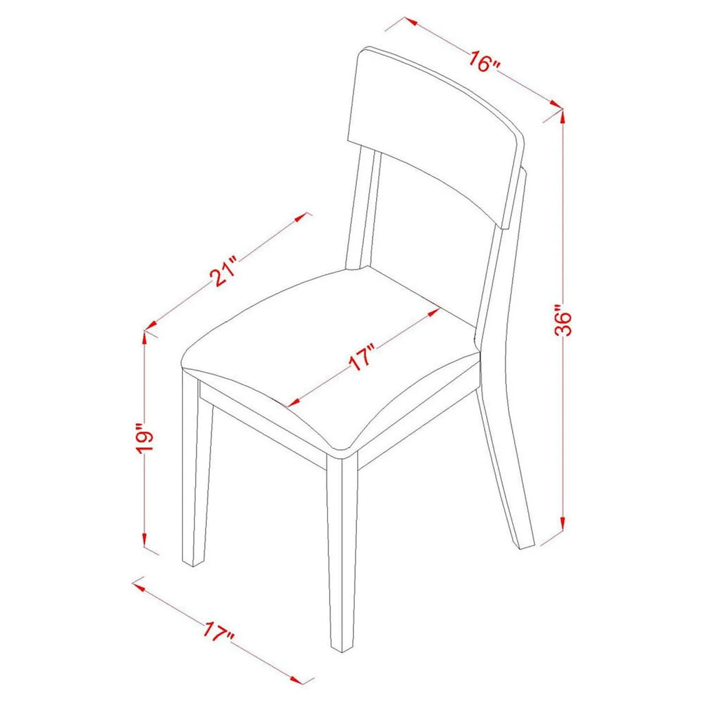 9 Pc Kitchen Table And Chair Set Linen White B39178