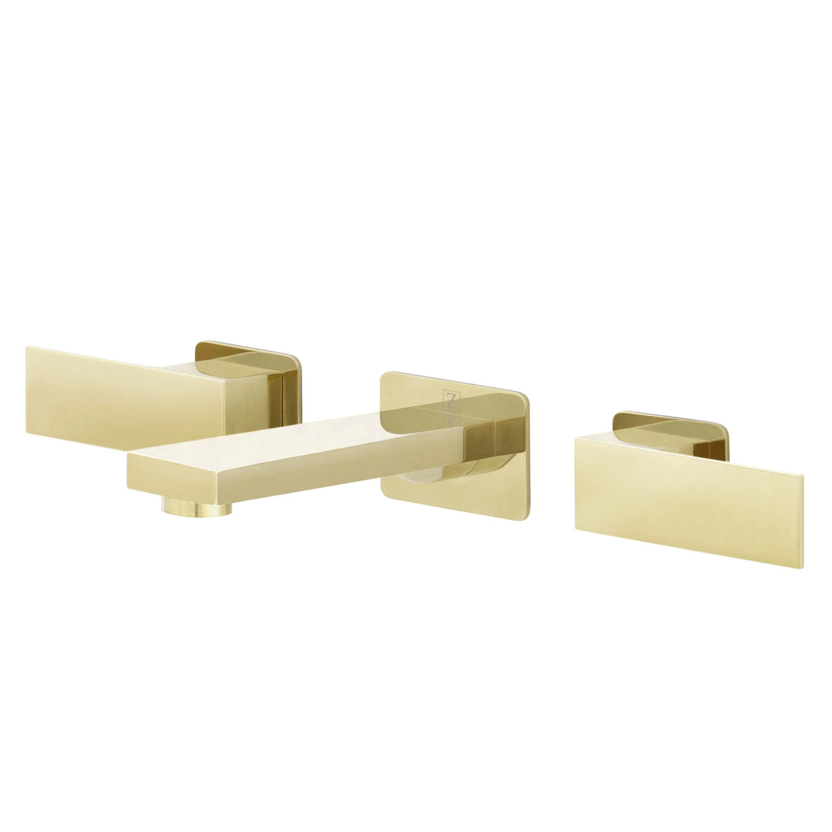 Wall Mount Bathroom Faucet in Polished Gold Q577