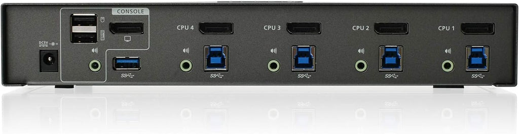 4-Port 4K UHD DisplayPort KVMP with Wireless Keyboard and Mouse J55688