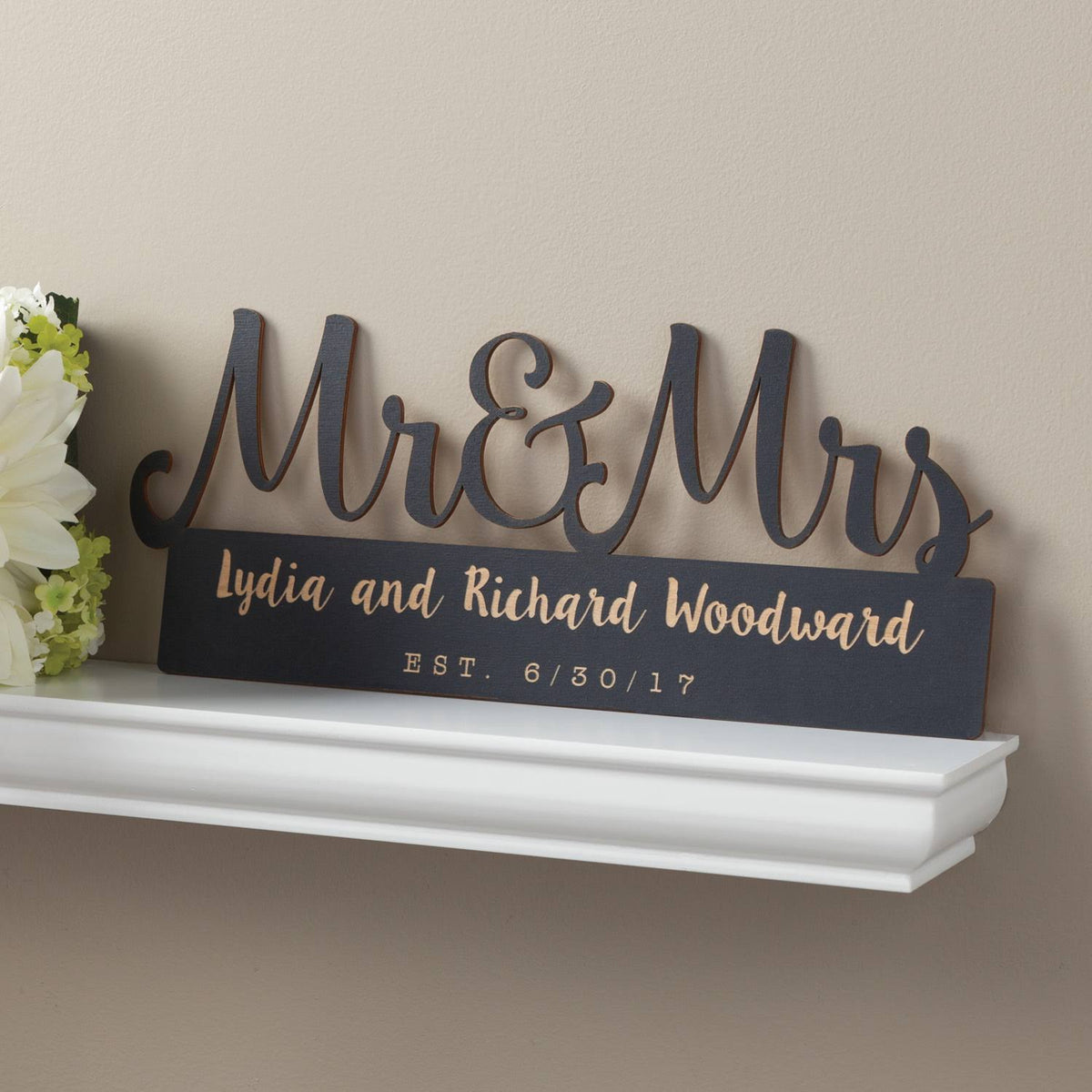 Black Wood Plaque C691137