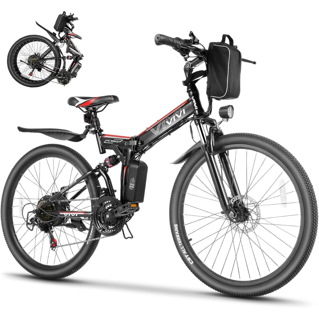 26'' Folding Electric Mountain Bike 500W 21 Speed 48V Removable Battery M769