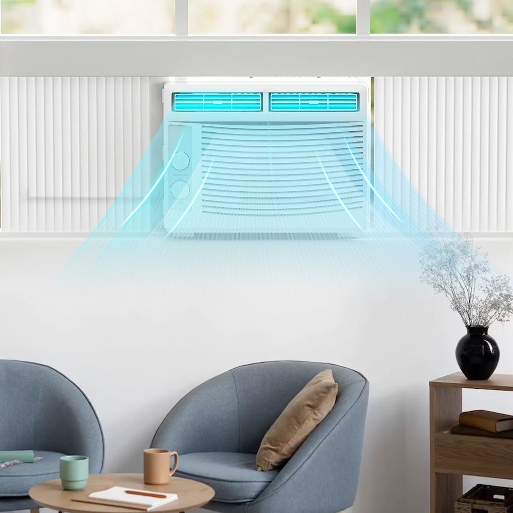 5,000 BTU 115V Window Air Conditioner with Multi-Speed Fan, White B544908