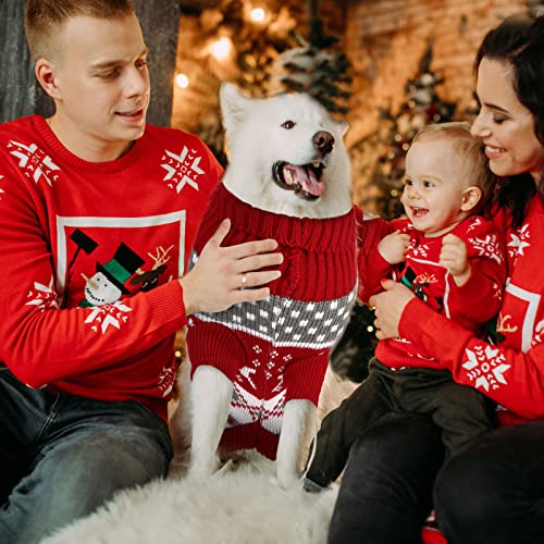 4 Pieces Christmas Dog Sweaters Pet Clothes C840