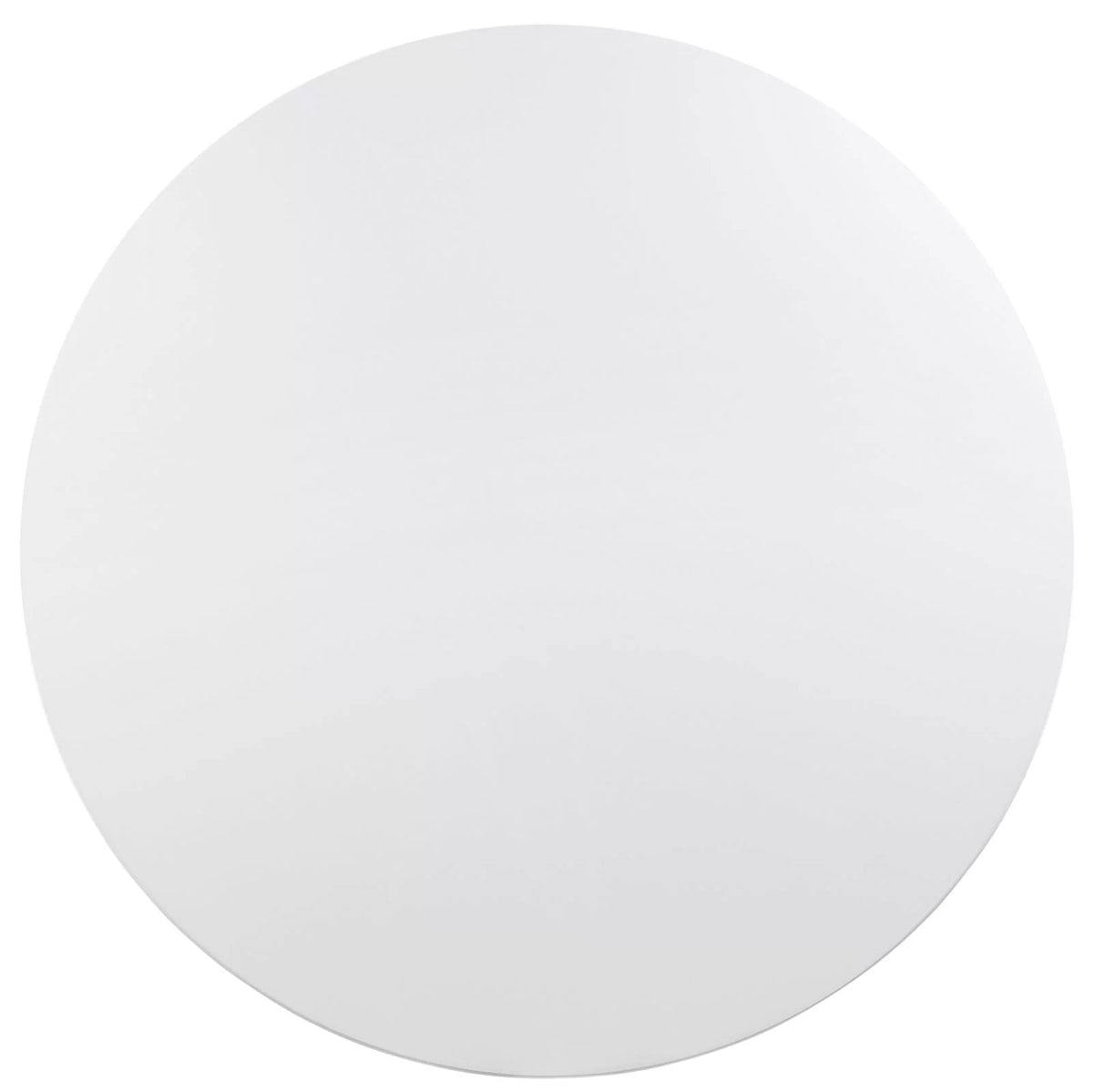 60" Round Wood Top Dining Table in White Q738