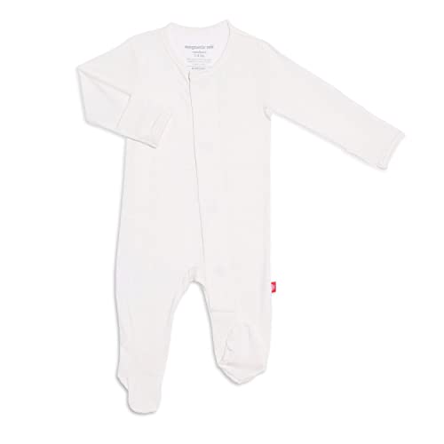 Soft Modal Baby Footie Pajamas with Magnetic Fastener B308