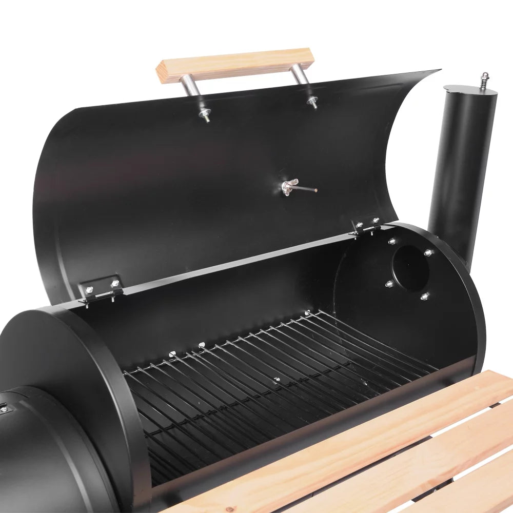 Portable Charcoal Grill and Offset Smoker K889962