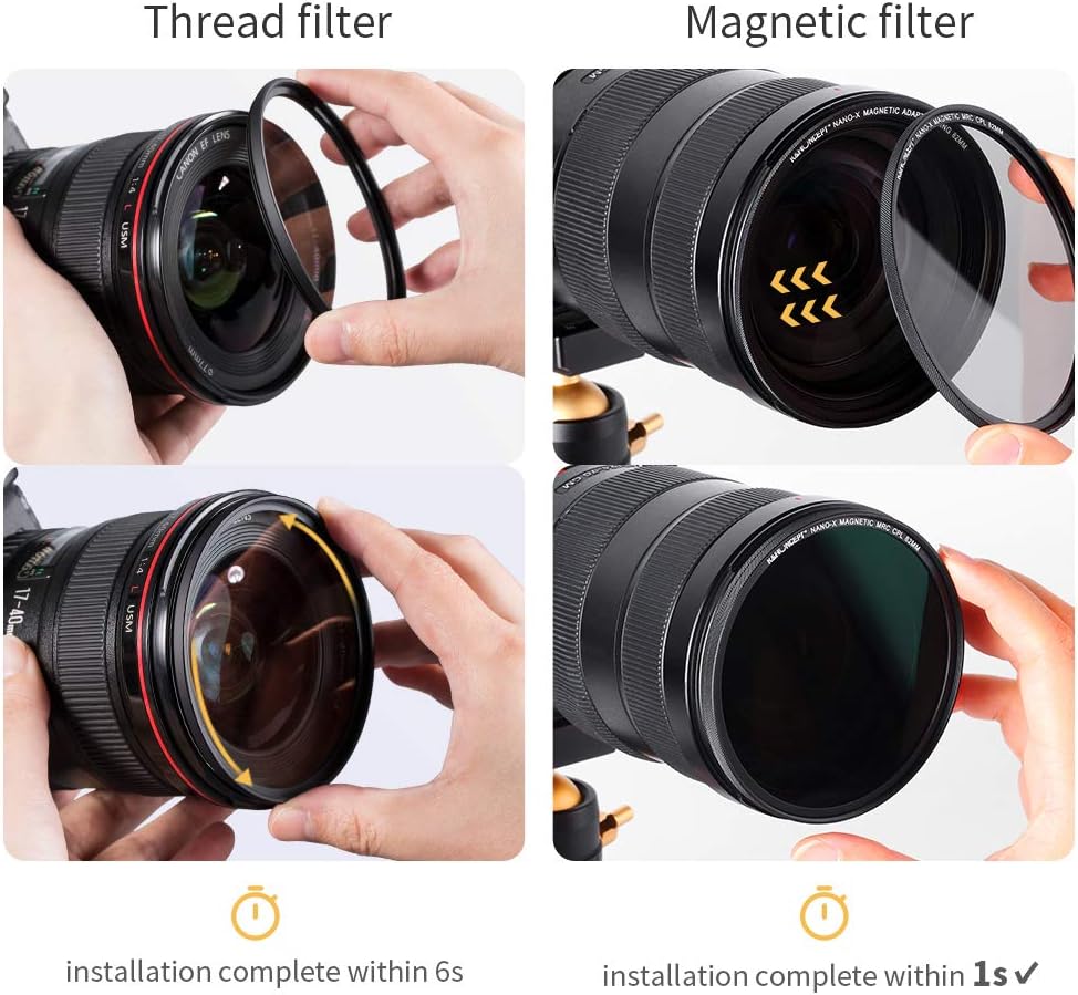 52mm Magnetic Lens Filter Kit with 4 in 1 Filter Pouch L2860