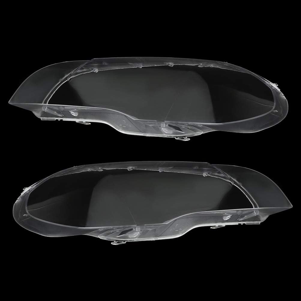 Left+Right Headlight Headlamp Clear Lens Shell Cover O965010