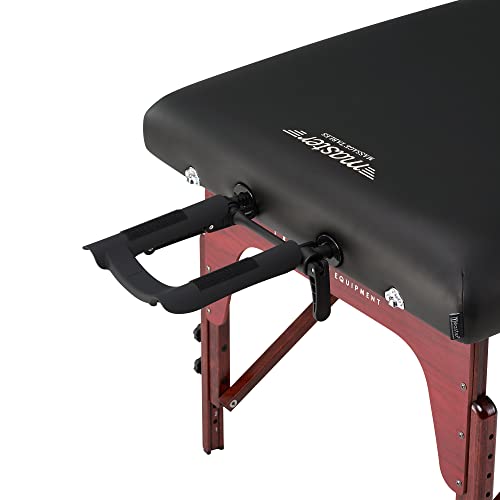 31" Portable Massage Table with Memory Foam Cushioning Black A41354