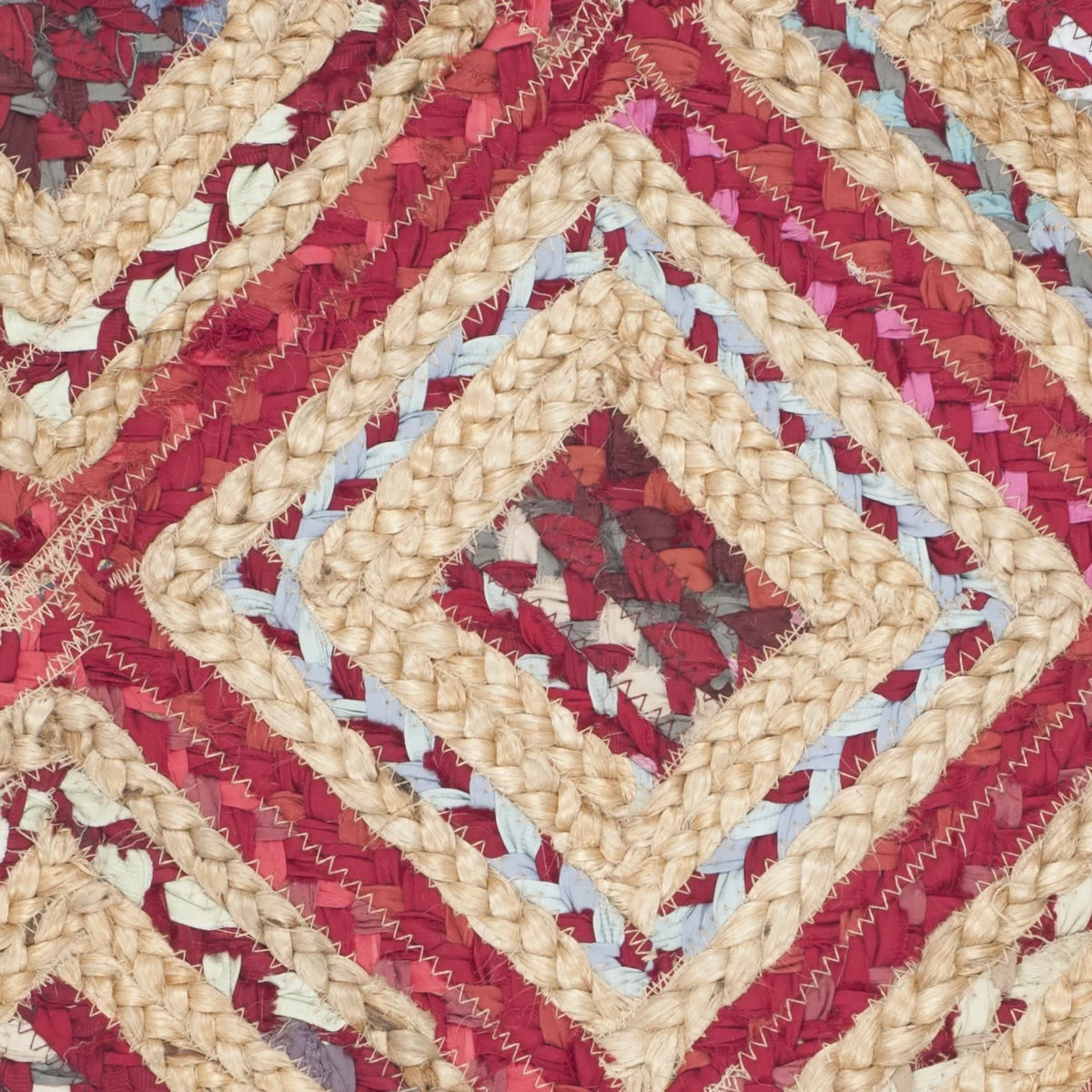 Natural Red Jute Area Rug 9' x 12' U5736