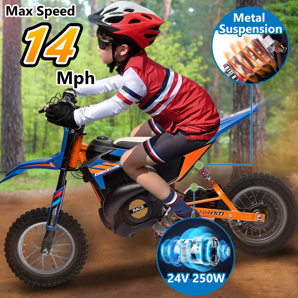 24V Electric Ride on Motocross Bike R885893