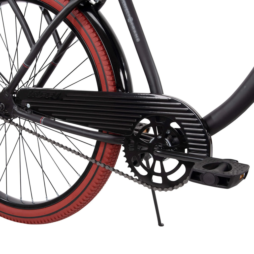 26 Inch Matte Black Cruiser Bike Z8693