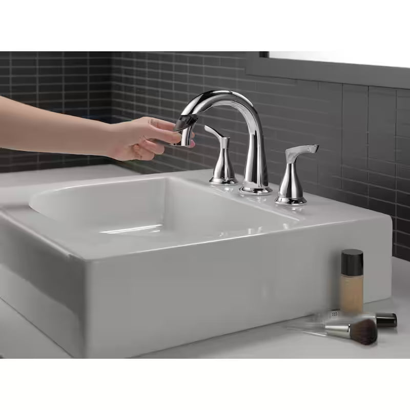 8 in. Widespread 2-Handle Bathroom Faucet with Pull-Down Spout in Chrome C43660