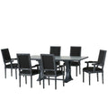 7-Piece Expandable Wood Dining Set W2214