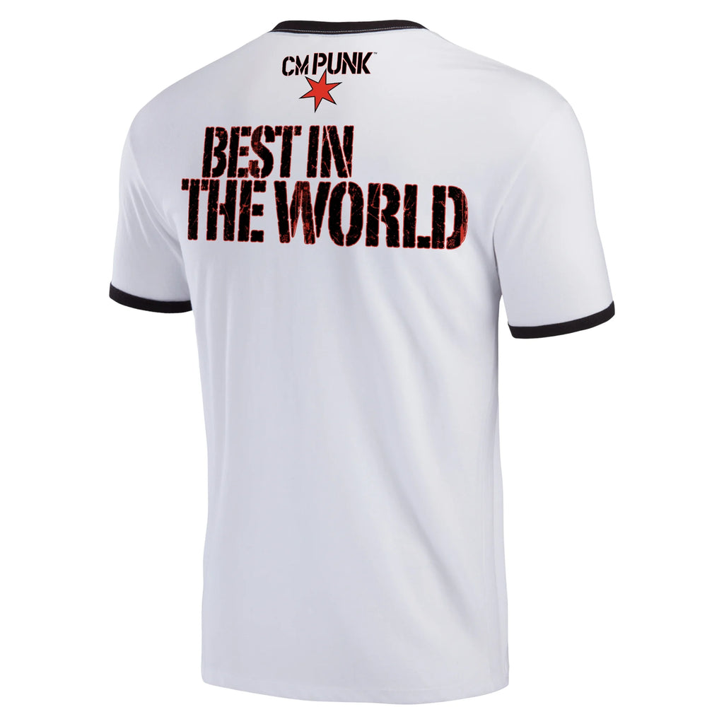 Men's White/Black Ringer T-Shirt G971180