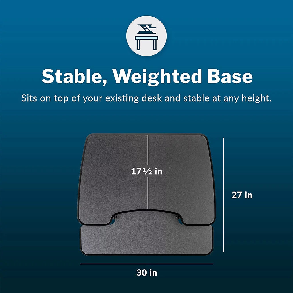Adjustable 2-Tier Standing Desk Converter Black A642
