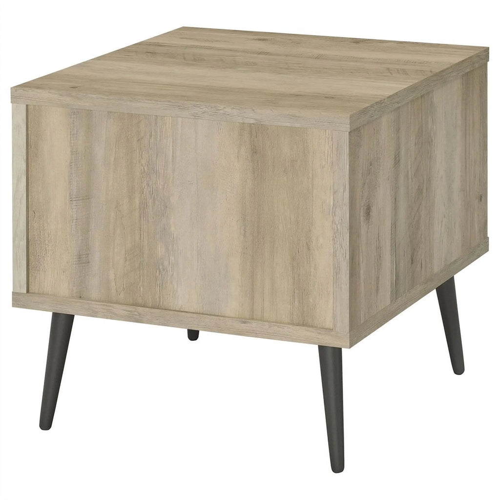 Square Engineered Wood End Table with Shelf Z63658