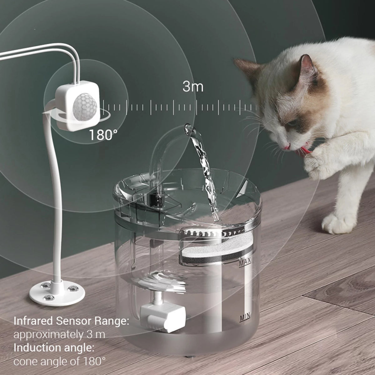 2L Automatic Pet Water Fountain Z793685