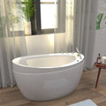 59 Freestanding Japanese Style Soaking Bathtub with Faucet V443
