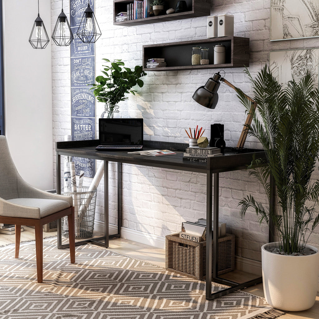 59-inch Metal Computer Desk with USBs A3877