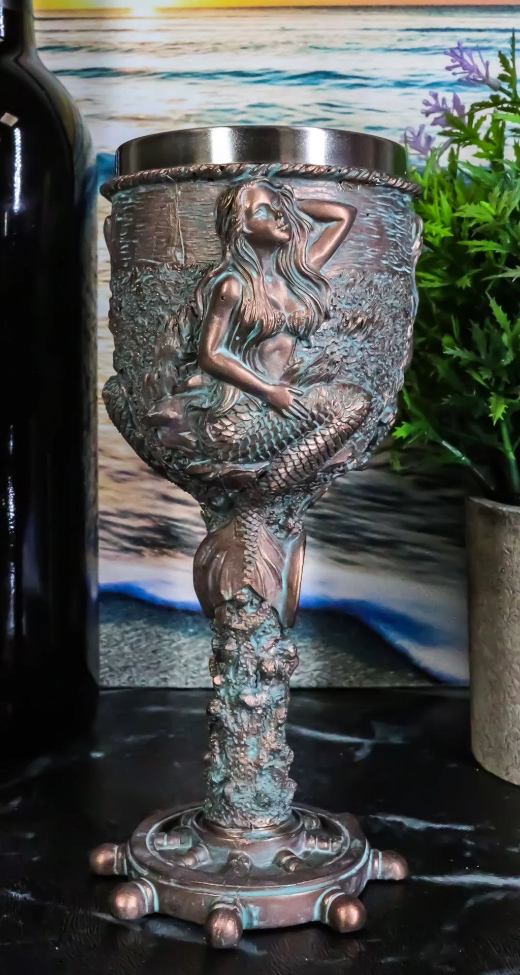 Mermaid Goblet 7.5" 5oz A154457