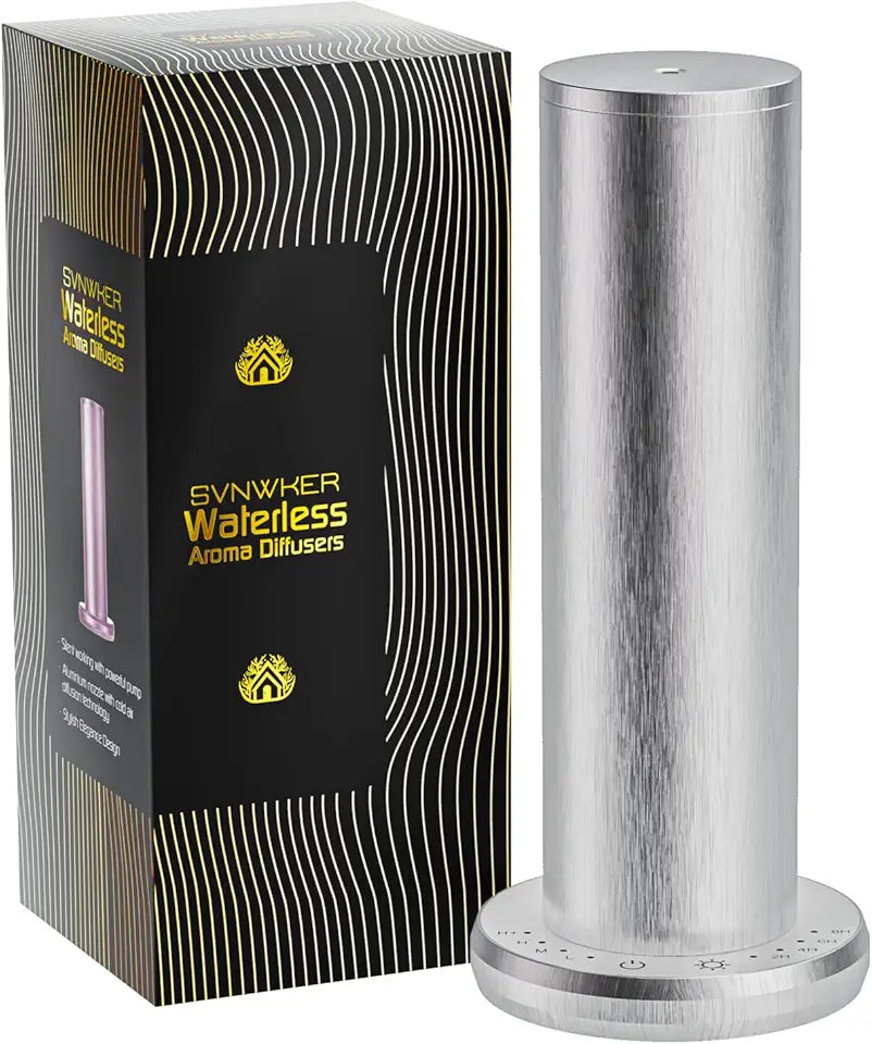 Waterless Essential Oil Diffuser 1000sq.ft Silver R91310