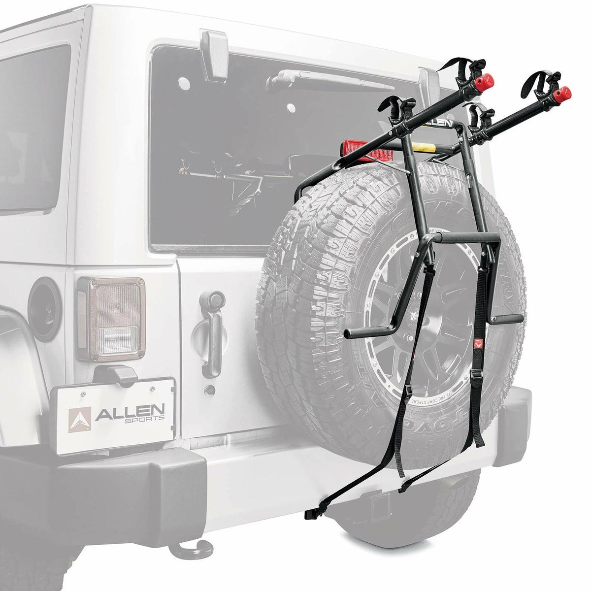 2-Bicycle Spare Tire Mounted Bike Rack Carrier D969970