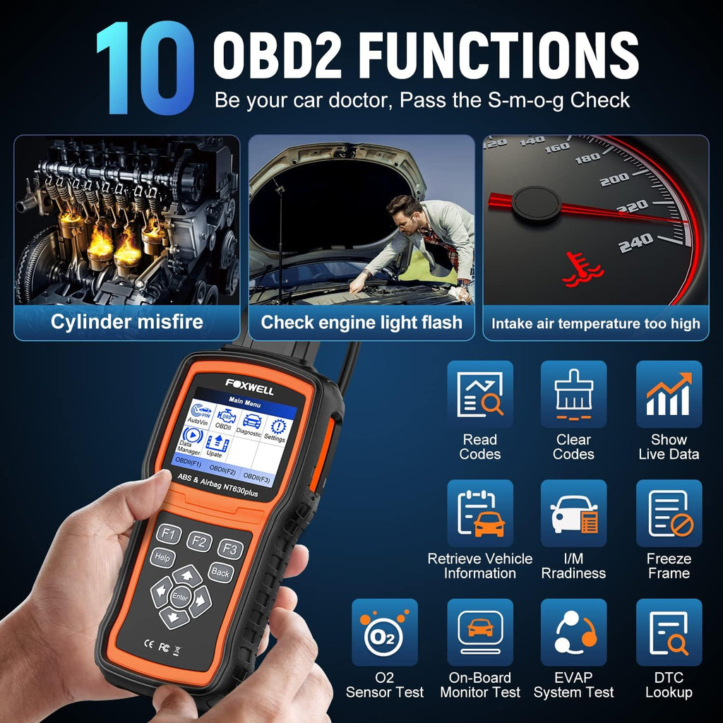 OBD2 Scanner ABS SRS Bidirectional Scan Tool X932