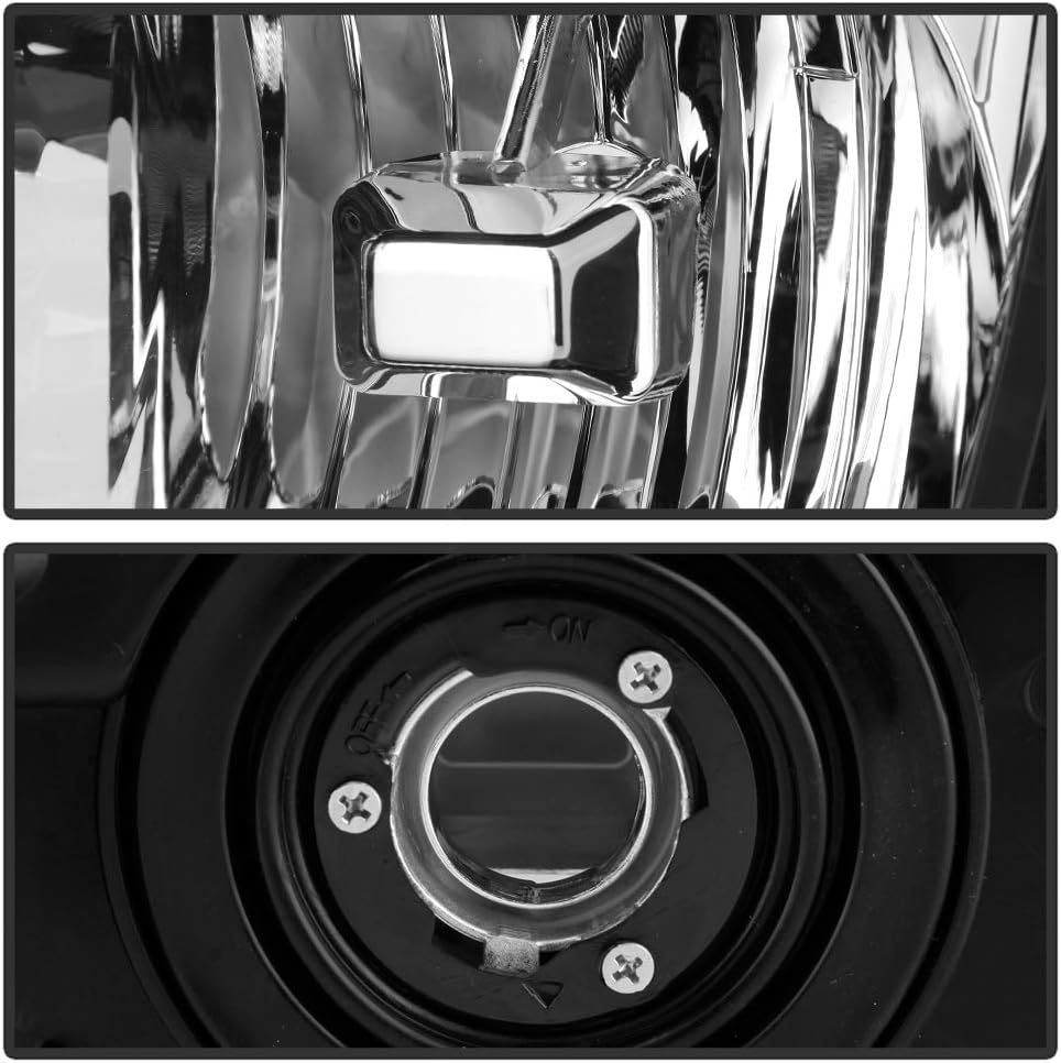 2009-2018 Dodge Journey Black Housing Headlights Assembly Pair Set Left+Right H3200