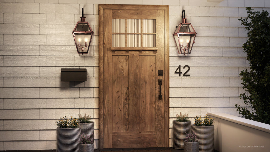 Outdoor Wall Sconce with Clear Glass C591635