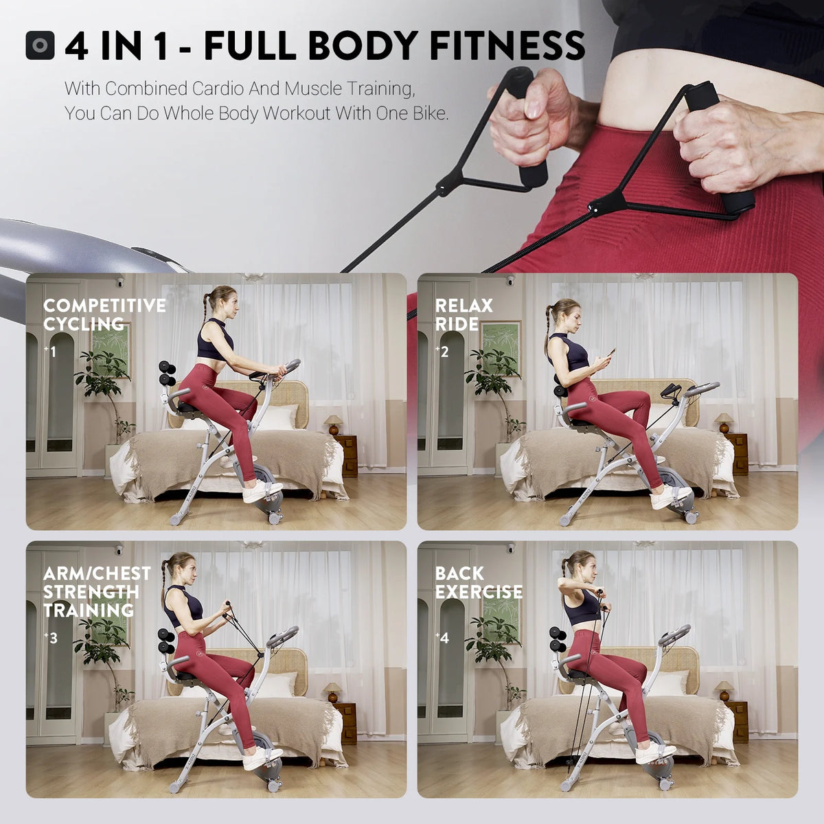 Foldable Magnetic Exercise Bike P17523