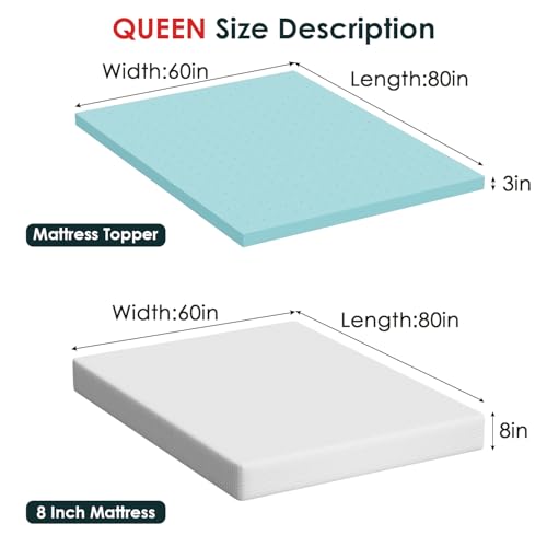 5 Inch Gel Memory Foam Medium-Firm Mattress Full Y19303