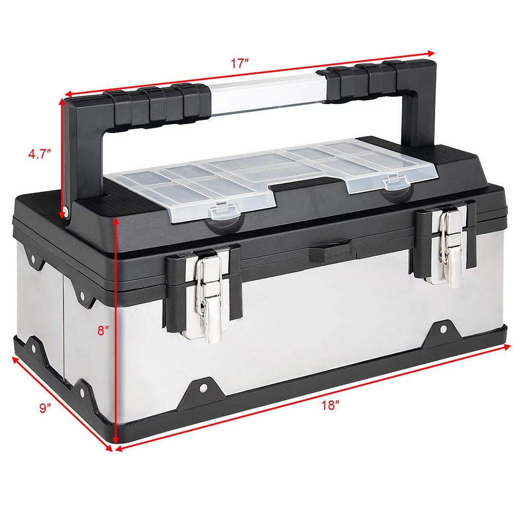 18 Inch Stainless Steel Portable Tool Box V1180