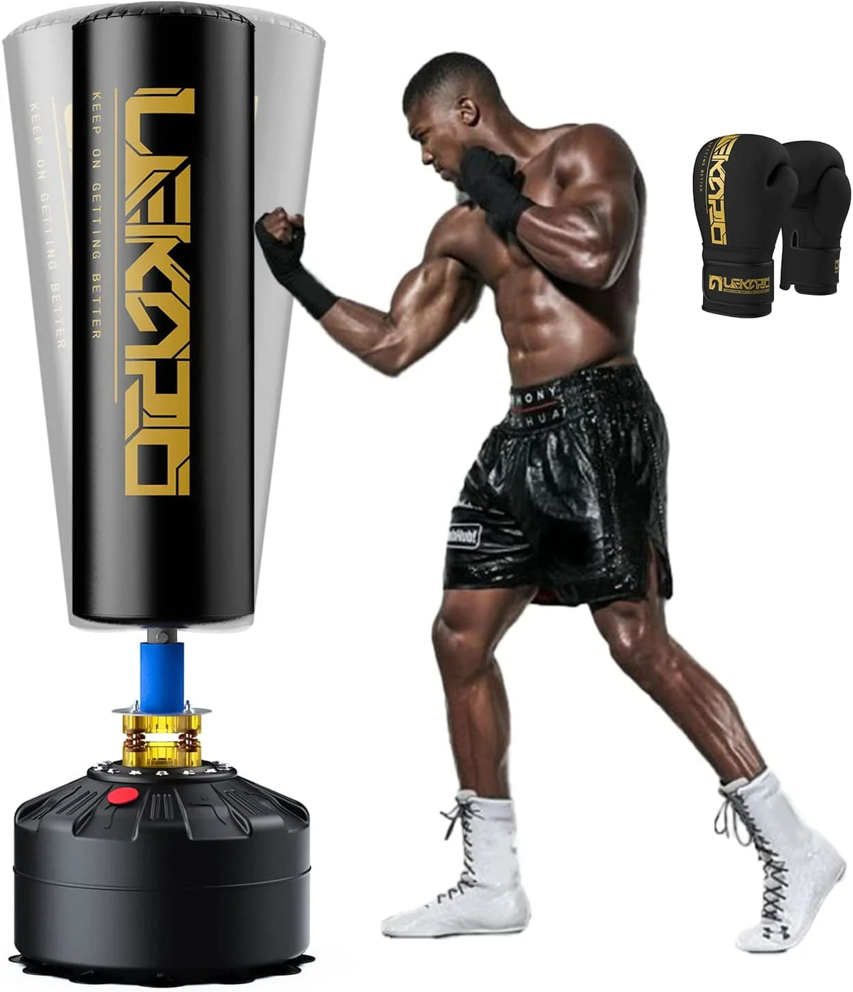 Punching Bag with Boxing Gloves D389368