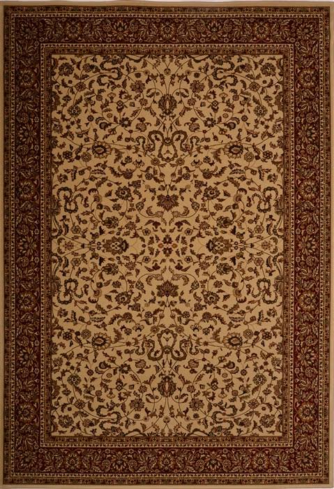 Beige 8x11 ft Synthetic Carpet D8334