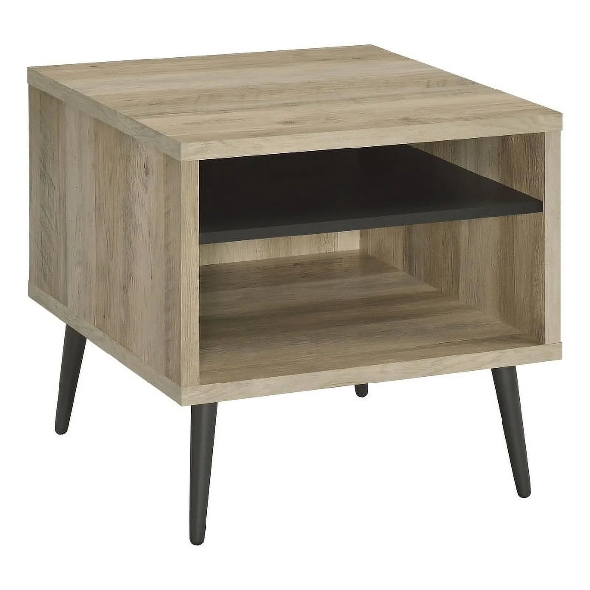 Square Engineered Wood End Table with Shelf Z63658