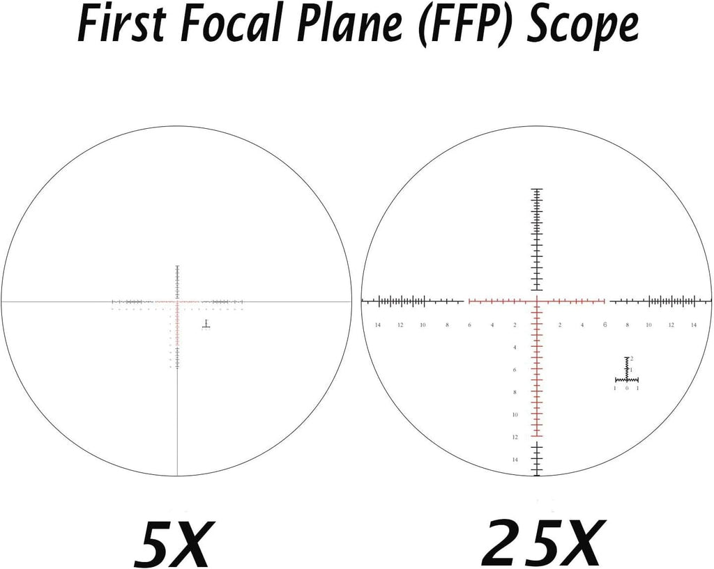 5-25x50 FFP First Focal Plane Scope with Red/Green Illuminated Reticle J8432
