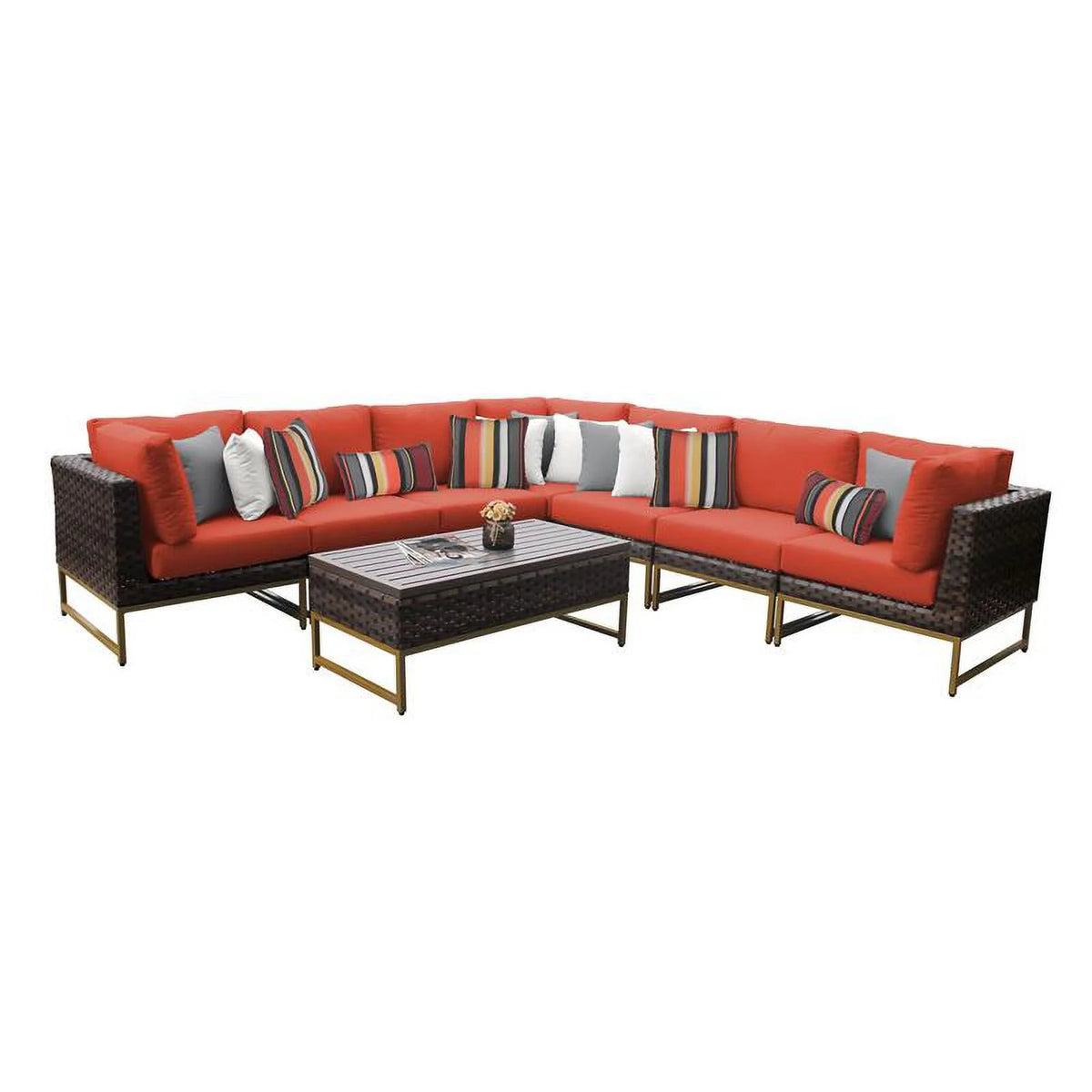 8 Piece Wicker Patio Furniture Set C232666