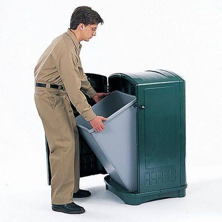 Square Plastic Waste Container W836