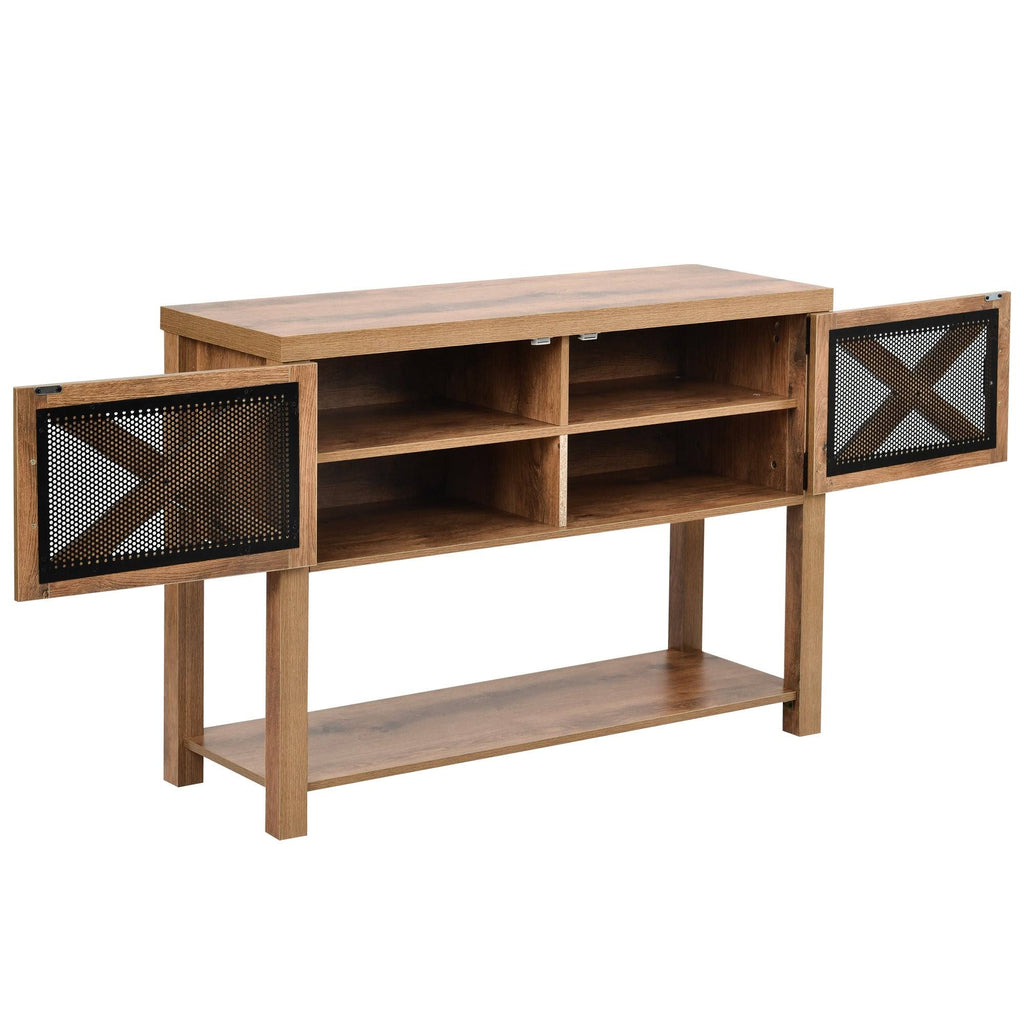 44x22 TV Stand Console with Storage and Shelf H294