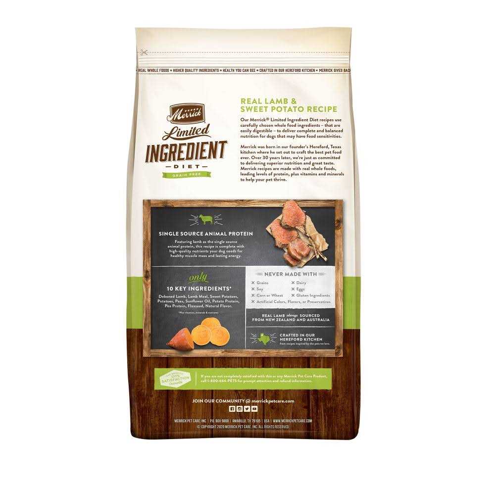 Grain Free Lamb Sweet Potato Recipe Dry Dog Food C339246