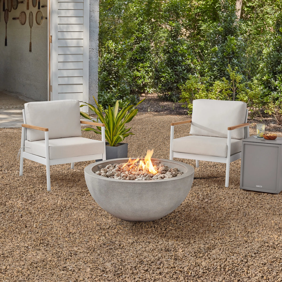 2-Piece Aluminum Outdoor Lounge Chairs Set T303730